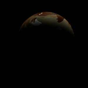 The artist's impression of Kepler-1947 b artist's rendition