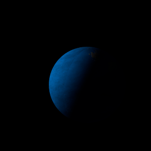 The artist's impression of Kepler-1954 b artist's rendition
