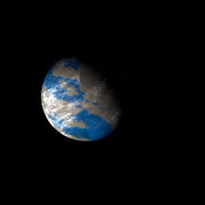 The artist's impression of Kepler-1957 Ab artist's rendition