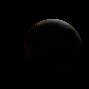 The artist's impression of Kepler-196 b artist's rendition
