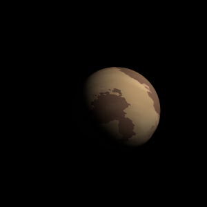 The artist's impression of Kepler-197 Ab artist's rendition