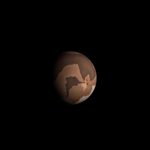 The artist's impression of Kepler-197 e artist's rendition