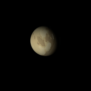 The artist's impression of Kepler-1985 b artist's rendition