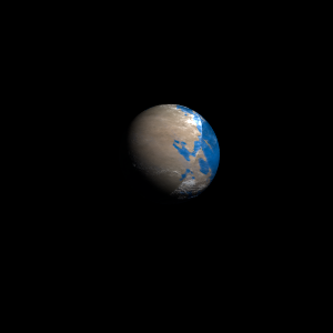 The artist's impression of Kepler-1987 Bc artist's rendition