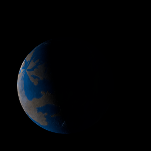 The artist's impression of Kepler-1988 Ab artist's rendition