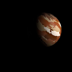 The artist's impression of Kepler-198 b artist's rendition