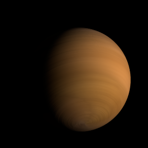 The artist's impression of Kepler-19 b artist's rendition