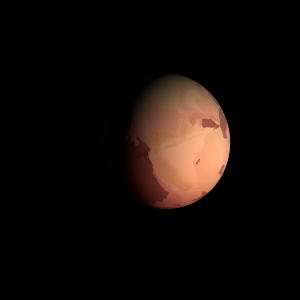 The artist's impression of Kepler-2001 c artist's rendition