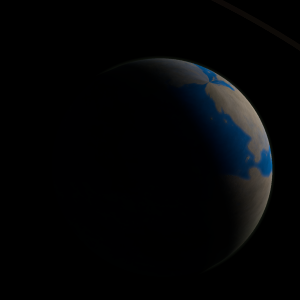 The artist's impression of Kepler-2002 b artist's rendition