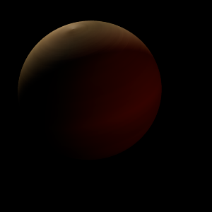 The artist's impression of Kepler-2004 b artist's rendition