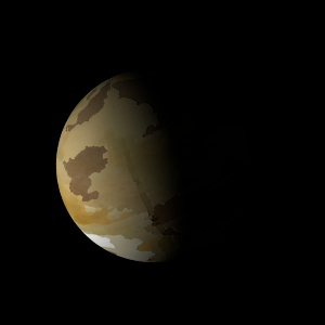 The artist's impression of Kepler-200 b artist's rendition
