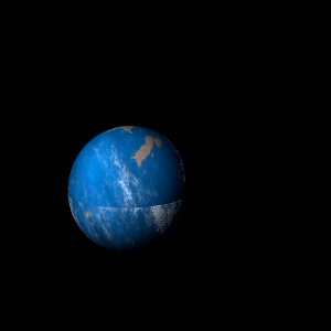 The artist's impression of Kepler-201 b artist's rendition