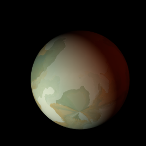 The artist's impression of Kepler-203 d artist's rendition