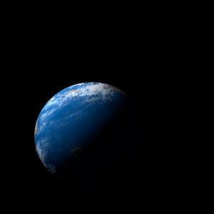 The artist's impression of Kepler-206 c artist's rendition