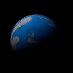 The artist's impression of Kepler-207 b artist's rendition