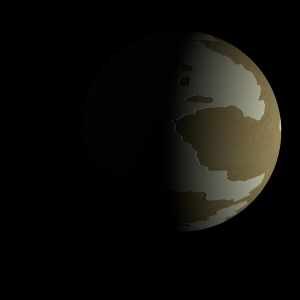 The artist's impression of Kepler-207 d artist's rendition