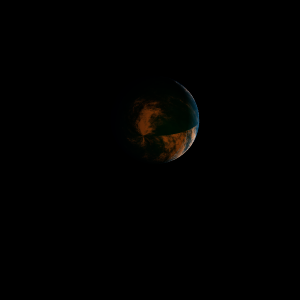 The artist's impression of Kepler-208 c artist's rendition