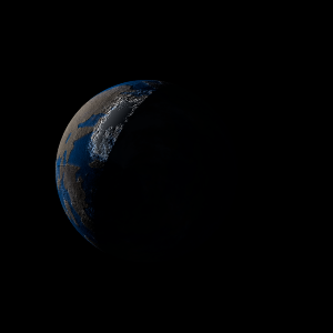 The artist's impression of Kepler-20 e artist's rendition