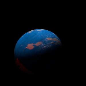 The artist's impression of Kepler-213 b artist's rendition