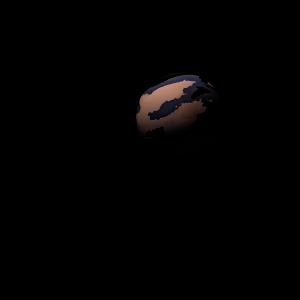 The artist's impression of Kepler-215 c artist's rendition