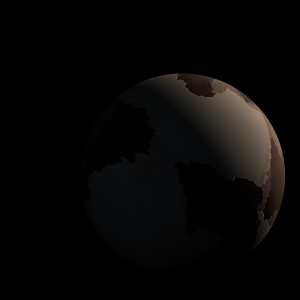 The artist's impression of Kepler-228 d artist's rendition