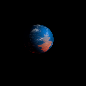 The artist's impression of Kepler-229 c artist's rendition