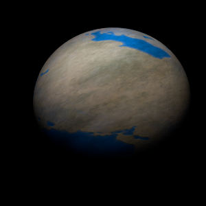 The artist's impression of Kepler-230 c artist's rendition