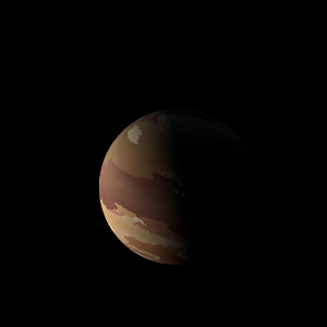 The artist's impression of Kepler-235 e artist's rendition