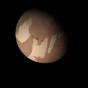 The artist's impression of Kepler-236 b artist's rendition