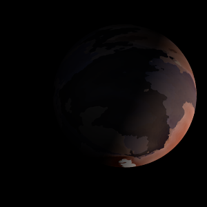 The artist's impression of Kepler-237 b artist's rendition