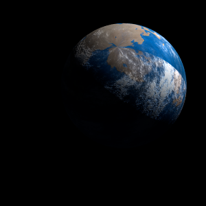 The artist's impression of Kepler-238 c artist's rendition