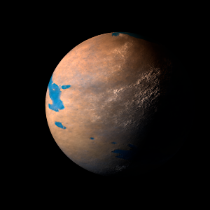 The artist's impression of Kepler-241 b artist's rendition