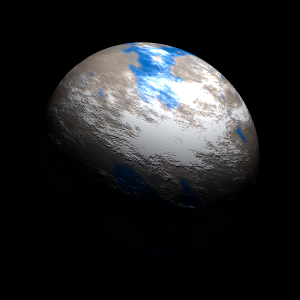 The artist's impression of Kepler-244 d artist's rendition