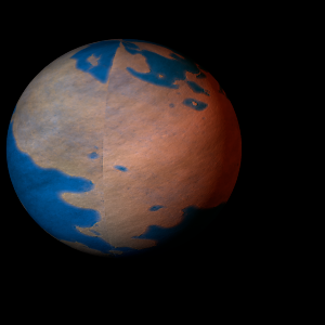 The artist's impression of Kepler-245 d artist's rendition