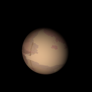 The artist's impression of Kepler-254 b artist's rendition