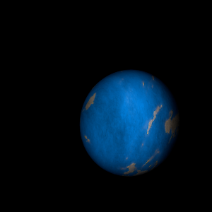 The artist's impression of Kepler-256 d artist's rendition