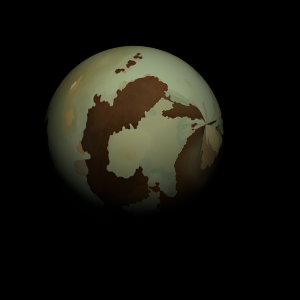 The artist's impression of Kepler-257 b artist's rendition