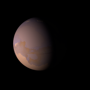 The artist's impression of Kepler-259 b artist's rendition