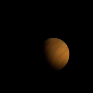 The artist's impression of Kepler-25 c artist's rendition