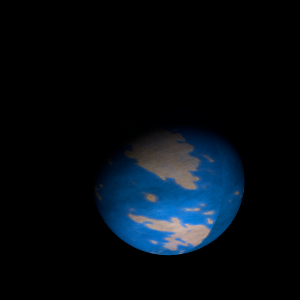 The artist's impression of Kepler-263 c artist's rendition