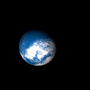 The artist's impression of Kepler-265 c artist's rendition