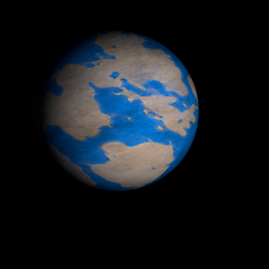 The artist's impression of Kepler-266 c artist's rendition
