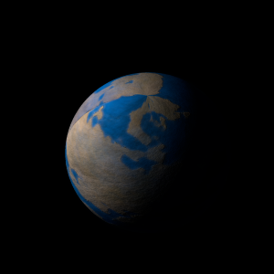 The artist's impression of Kepler-26 b artist's rendition