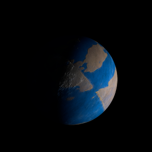 The artist's impression of Kepler-275 c artist's rendition