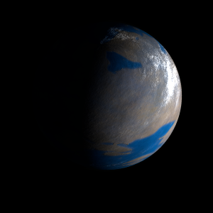 The artist's impression of Kepler-27 b artist's rendition