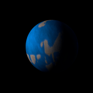 The artist's impression of Kepler-283 c artist's rendition