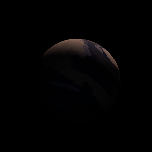 The artist's impression of Kepler-285 c artist's rendition