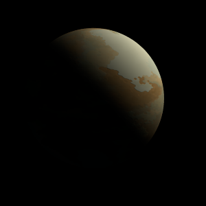 The artist's impression of Kepler-287 c artist's rendition