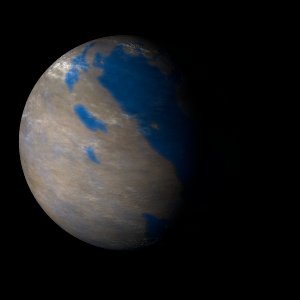 The artist's impression of Kepler-294 b artist's rendition