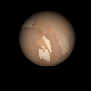 The artist's impression of Kepler-295 c artist's rendition